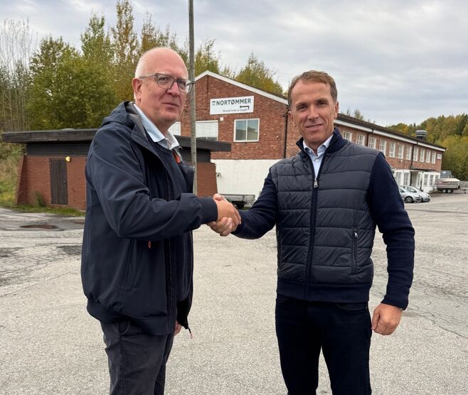 F.v.prosjektdirektør Per Atle Tufte  og styreleder og eier Nils Tronrud. Foto. XPND AS