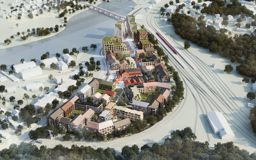 Stasjonsbyen. Fra stasjon til bydel - med forankring i fortiden inn i fremtiden. Foto: ALAB/Multiconsult